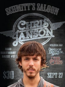 Davisson Brothers Band - Birthday Bash - Chris Janson